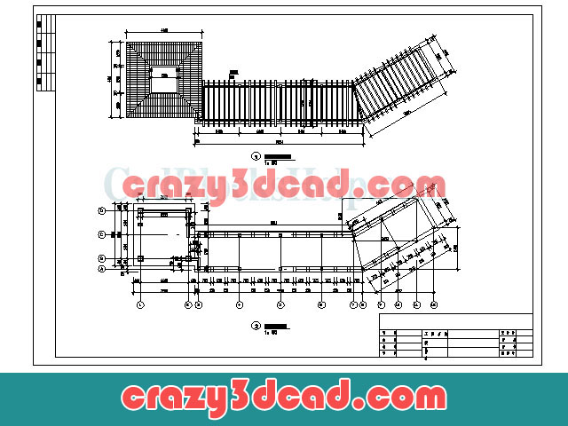 Pavilion and promenade cad drawing